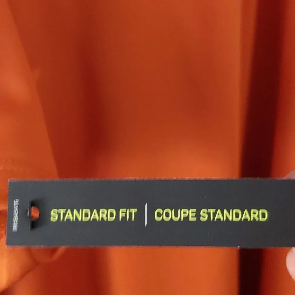 Nike Golf dri-fit burnt orange polo with logo of Power House